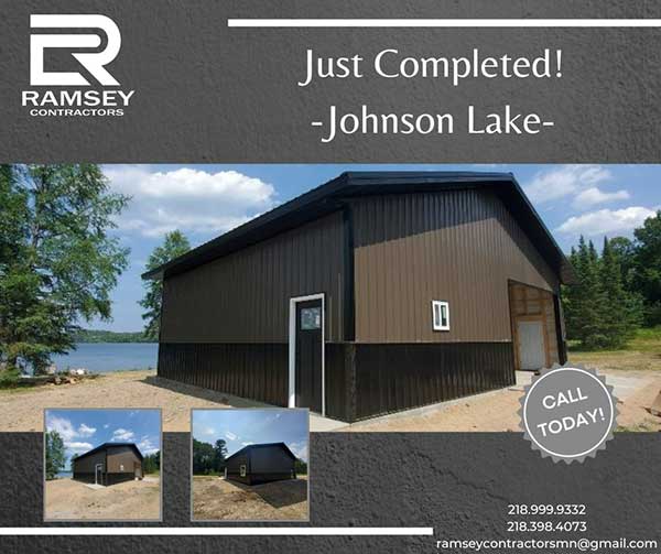 Metal Building Construction In Johnson Lake